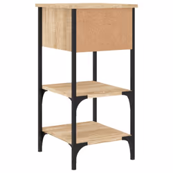 vidaXL Bedside Cabinets Side Table Nightstand Bedside Table Engineered Wood - sonoma oak, 2 pcs - Additional view 8