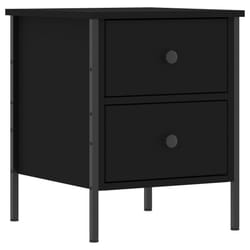 VidaXL 825983 nightstand/bedside table Black