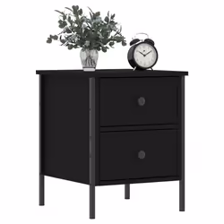 VidaXL 825983 nightstand/bedside table Black