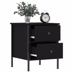 VidaXL 825983 nightstand/bedside table Black - Additional view 4