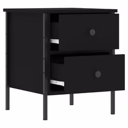 VidaXL 825983 nightstand/bedside table Black - Additional view 6