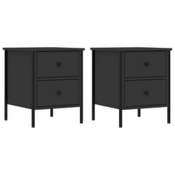 VidaXL 825984 nightstand/bedside table Black
