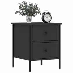 VidaXL 825984 nightstand/bedside table Black