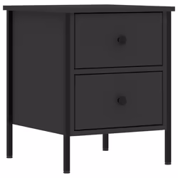 VidaXL 825984 nightstand/bedside table Black - Additional view 5