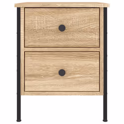 vidaXL Bedside Cabinets Side Table Nightstand Bedside Table Engineered Wood - sonoma oak - Additional view 10