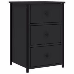 VidaXL 825993, Black, Iron, Wood, 400 mm, 360 mm, 600 mm, 1 pc(s)