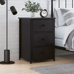 VidaXL 825993 nightstand/bedside table Black
