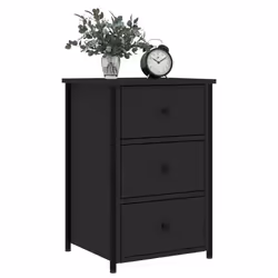 VidaXL 825993 nightstand/bedside table Black