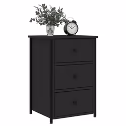 VidaXL 825994 nightstand/bedside table Black
