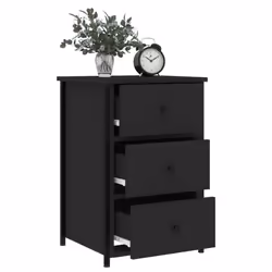VidaXL 825994 nightstand/bedside table Black - Additional view 4