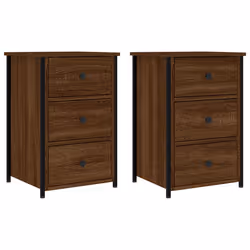 VidaXL 826002, Oak, Iron, Wood, 400 mm, 360 mm, 600 mm, 2 pc(s)