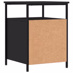 vidaXL Bedside Cabinet Bedside Table Side Table Smoked Oak Engineered Wood - black - Additional view 7