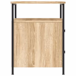vidaXL Bedside Cabinets Nightstand Bed Table 2 pcs Sonoma Oak Engineered Wood - sonoma oak - Additional view 7