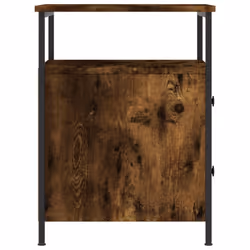 vidaXL Bedside Cabinet Bedside Table Side Table Smoked Oak Engineered Wood - smoked oak - Additional view 6