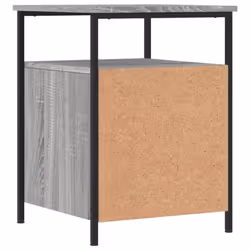 vidaXL Bedside Cabinets Nightstand Bed Table 2 pcs Sonoma Oak Engineered Wood - grey sonoma - Additional view 8