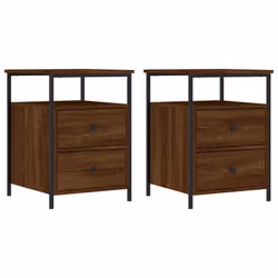 VidaXL 826012, Oak, Iron, Wood, 440 mm, 450 mm, 600 mm, 2 pc(s)