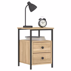 VidaXL 826015 nightstand/bedside table Oak