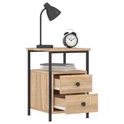 VidaXL 826015 nightstand/bedside table Oak - Additional view 4