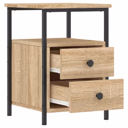 VidaXL 826015 nightstand/bedside table Oak - Additional view 6