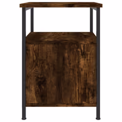 vidaXL Bedside Cabinets Nightstand Bed Table 2 pcs Sonoma Oak Engineered Wood - smoked oak - Additional view 7