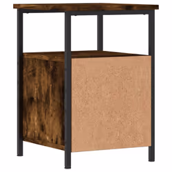 vidaXL Bedside Cabinets Nightstand Bed Table 2 pcs Sonoma Oak Engineered Wood - smoked oak - Additional view 8