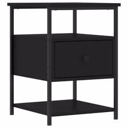 VidaXL 826024 nightstand/bedside table Black