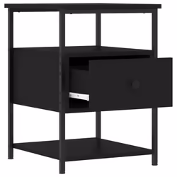VidaXL 826024 nightstand/bedside table Black - Additional view 6