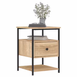 VidaXL 826025 nightstand/bedside table Oak - Additional view 4