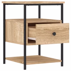 VidaXL 826025 nightstand/bedside table Oak - Additional view 6