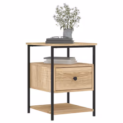 VidaXL 826026 nightstand/bedside table Oak - Additional view 4