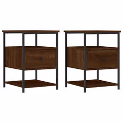 VidaXL 826032, Iron, Wood, 400 mm, 420 mm, 560 mm, 2 pc(s)