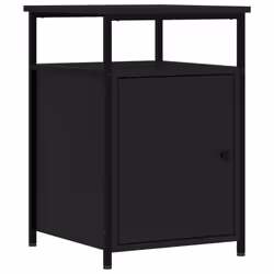 VidaXL 826034 nightstand/bedside table Black