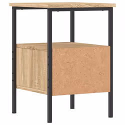 vidaXL Bedside Cabinet Bedside Table Side Table Sonoma Oak Engineered Wood - sonoma oak - Additional view 7