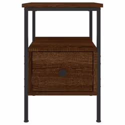 vidaXL Bedside Cabinet Bedside Table Side Table Sonoma Oak Engineered Wood - brown oak - Additional view 5