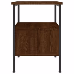 vidaXL Bedside Cabinet Bedside Table Side Table Sonoma Oak Engineered Wood - brown oak - Additional view 6