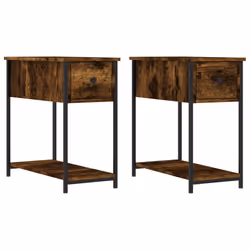 VidaXL 826058, Oak, Iron, Wood, 300 mm, 600 mm, 600 mm, 2 pc(s)