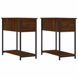 VidaXL 826062, Oak, Iron, Wood, 300 mm, 600 mm, 600 mm, 2 pc(s)