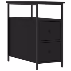 VidaXL 826063, Black, Iron, Wood, 300 mm, 600 mm, 600 mm, 1 pc(s)