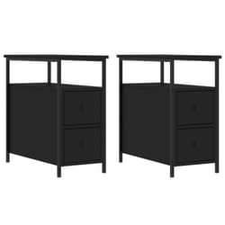 VidaXL 826064 nightstand/bedside table Black