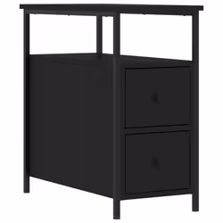 VidaXL 826064 nightstand/bedside table Black - Additional view 5