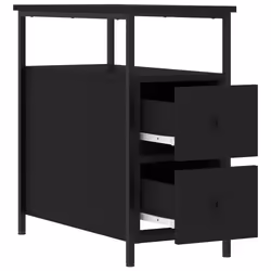 VidaXL 826064 nightstand/bedside table Black - Additional view 7