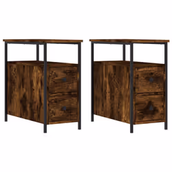 VidaXL 826068, Oak, Iron, Wood, 300 mm, 600 mm, 600 mm, 2 pc(s)