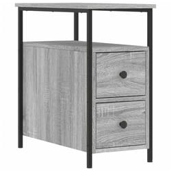 vidaXL Bedside Cabinet Bedside Table Side Table Sonoma Oak Engineered Wood - grey sonoma