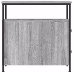 vidaXL Bedside Cabinet Bedside Table Side Table Sonoma Oak Engineered Wood - grey sonoma - Additional view 6