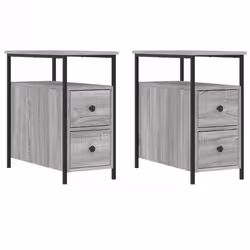 VidaXL 826070, Oak, Iron, Wood, 300 mm, 600 mm, 600 mm, 2 pc(s)