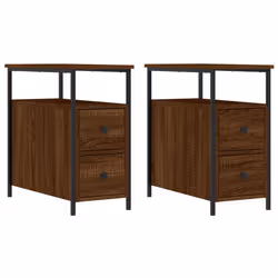VidaXL 826072, Oak, Iron, Wood, 300 mm, 600 mm, 600 mm, 2 pc(s)