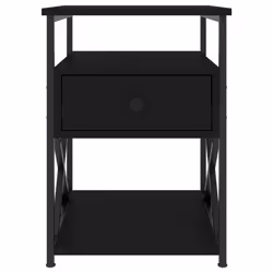 VidaXL 826074 nightstand/bedside table Black - Additional view 6