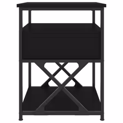 VidaXL 826074 nightstand/bedside table Black - Additional view 8