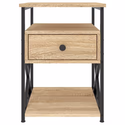 VidaXL 826075 nightstand/bedside table Oak - Additional view 5