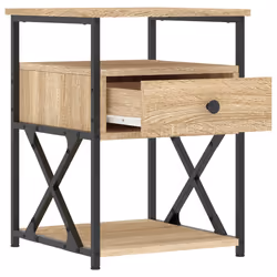 VidaXL 826075 nightstand/bedside table Oak - Additional view 6